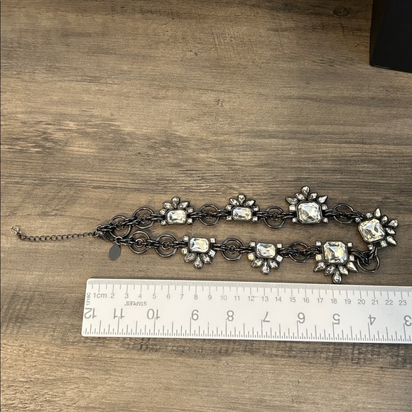Gorgeous! WHBM White House Black Market rhinestone statement necklace #J38 - Picture 8 of 9